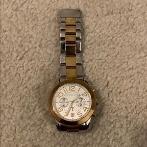 Michael Kors gold and silver chunky watch
